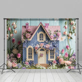 Aperturee - Aperturee Floral Sweet Fancy House Spring Photography Backdrop